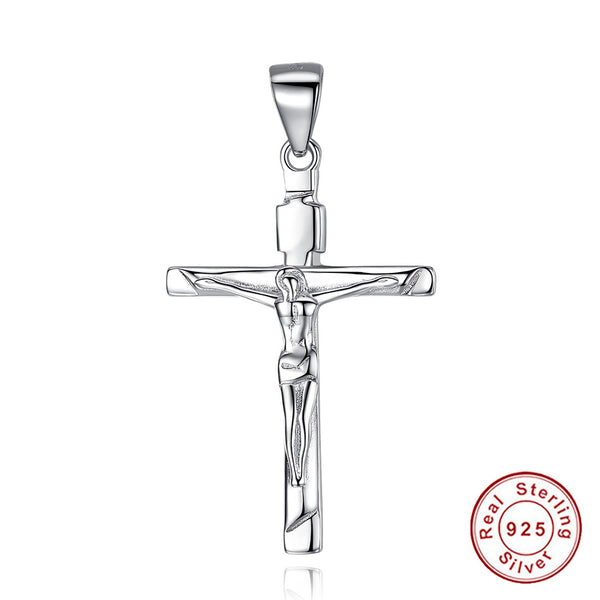 Jesus Christ Crucifix Sterling Silver Pendant