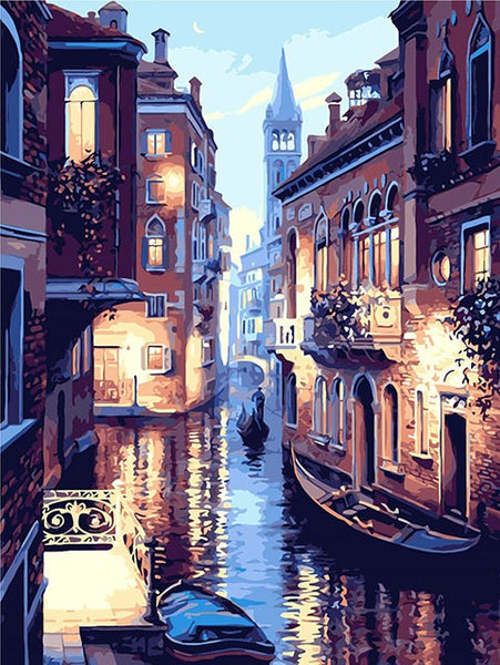 Paint by Numbers A Night in Venice Canvas Painting Kit