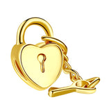Locket and Key Heart Charm