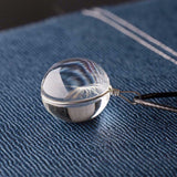 Glass Globe Encased Real Dandelion Necklace