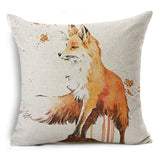 Watercolor Fox Cushion Cover