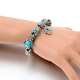 Hamsa Crystal Charm Bracelet