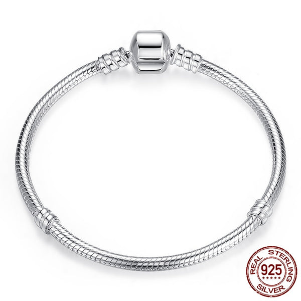 925 Sterling Silver Charm Snake Chain